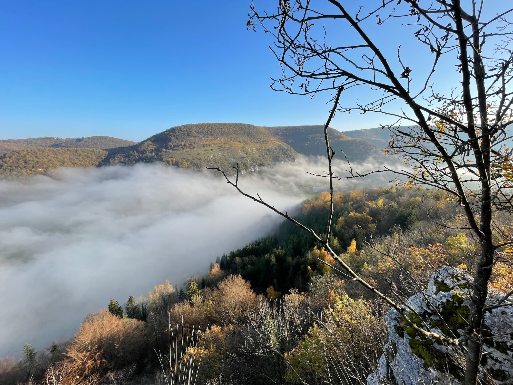 Vuillafans dans la brume